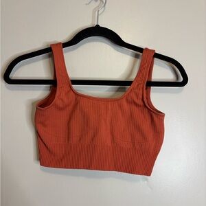 Lilias Ribbed Sport’s Bra - Rust
